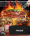 Ultimate 26 Piece Stainless Steel BBQ Grill Tools Set With Storage Bag For Fathers Day Gifts And Outdoor Camping Barbecue Dope Grilling Kit For Men Great Gift For Any Grill Master featuring instant read meat thermometer and carrying case