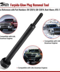 Gearhead Grade Glow Plug Bore Reamer For Duramax 6.6L 3.0L 2.8L Diesel Engines, GM 52074 EN 52074 Replacement Tool, spiral head
