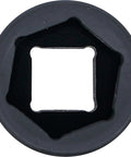 Impact Socket Hexagon 32 Mm For Three Quarter Inch Drive, Heavy Duty Chrome Molybdenum Steel, Black Phosphate Finish