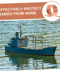 Model ship on water with Boat Motor Cooling Ring Water Cooling Sleeve For RC Yacht 540 Brush Motor Parts image inset