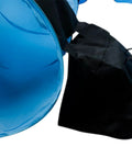 Saddlebag Style Sandbag for Dog Agility Tunnel, Heavy Duty PVC Weather Resistant, securing blue dog tunnel, black color