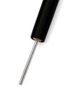 Handmade Paper Bead Roller For Quilling, Stainless Steel Tip With One Eighth Inch Diameter 3.17mm, shown with wooden handle.
