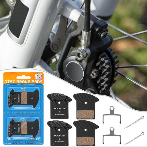 BL-03S Ceramic Mountain Bike Disc Brake Pads Two Pairs For Nutt Hydraulic Disc Brakes with bike wheel and components