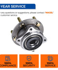 Front Or Rear AWD Wheel Hub Bearing Assembly Compatible With Hyundai Santa Fe 2007-2018, side view, metal construction