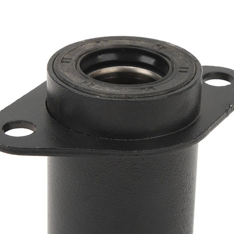 Rear Axle Bearing Carrier Hub for 50cc to 125cc ATVs Quad Go Karts, front view, beefy heavy duty replacement, metal construction