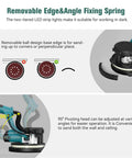 Foldable Drywall Sander With LED Work Light and Auto Vacuum, 750W Motor with pivoting head for wall and ceiling sanding