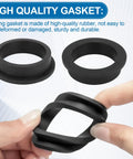 L Shape O Ring Gasket Replacement For Above Ground Pool Pump 11228, black rubber seal shown in hand