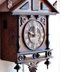 Wooden vintage clock with Universal Clock Winding Keys Kit For Old School Mechanical Clocks And Alarm Clocks In Stainless Steel Two Pack.