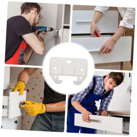 12 Piece Drawer Rail Replacement Kit With Guides And Latches For Kitchen Cabinets, installation process for durable mechanism