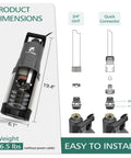 Workhorse 1.5 HP Deep Well Submersible Water Pump for Home, Garden and Farm Irrigation dimensions and connectors