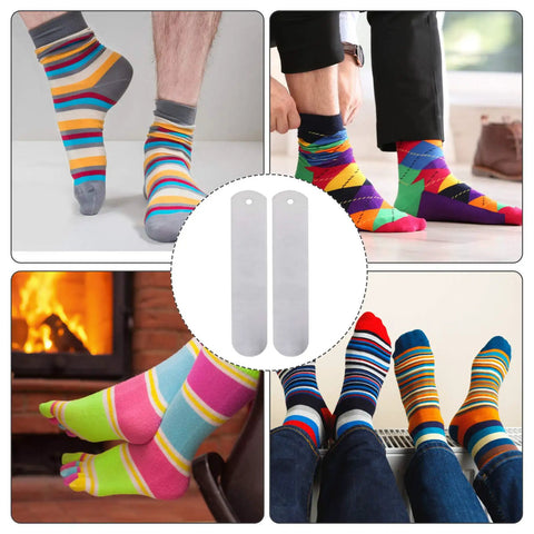 Aluminum Straight Sock Jigs For Sublimation Projects Flat Sock Press Inserts With colorful socks, 17.71x3.34 inches