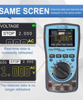2 In 1 Oscilloscope Multimeter With 2.4 Inch Color Screen 1 MHz Bandwidth 2.5 Msps Sampling Rate For Quick Signal Capture