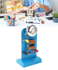 Hands On Electric Science Lab Kit For Magnetism And Electromagnet Experiments in a classroom setting with a vertical base.
