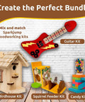 Create the Perfect Bundle: Includes Modern Birdhouse DIY Kit For Kids And Adults Build Your Own Woodworking Craft Easy Fam Bonding.