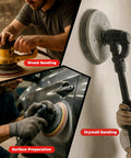 Pro Grade 70 Pack 9 Inch Sanding Discs Hook And Loop Self Stick 8 Hole For Drywall Sander Assorted Grits used on wood and car surfaces