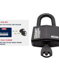 Granit Alloy Steel Padlock With 2 Inch Shackle, Keyed Alike, High Security Disc Cylinder, Hardened Steel Body And Shackle, Tough As Nails Against Picking, Code 5544653, Perfect For Gates, Sheds, Lockers, And Storage.