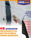 Pro Grade Concrete Crack Sealer That Slams Shut Water Leaks And Stops Gaps Fast for basements being applied with a roller.