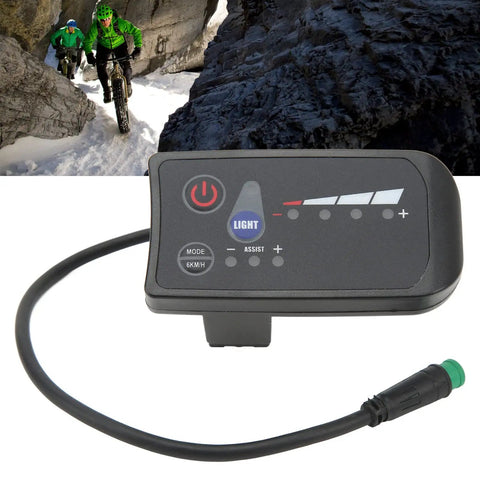 Real Time Bike Power Meter With LED Display And 5 Pin Interface, ABS Weatherproof Housing for cyclists on rocky terrain