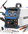 All In One Plasma Cutter And Multiprocess Welder 160A Workhorse For Home Shop 110 Volt And 220 Volt Compatible Light Gray