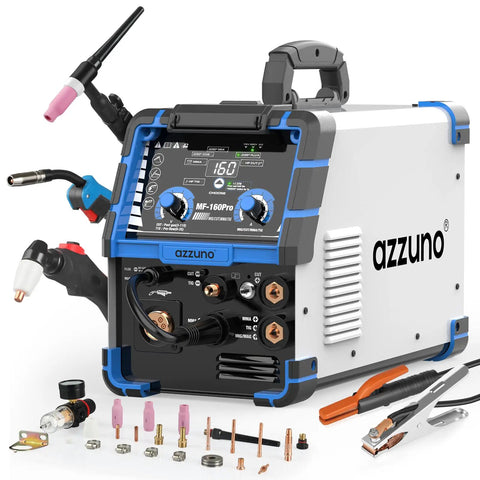 All In One Plasma Cutter And Multiprocess Welder 160A Workhorse For Home Shop 110 Volt And 220 Volt Compatible Light Gray