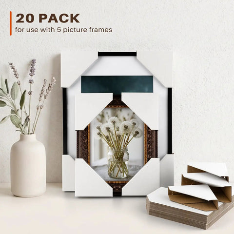 Top Shelf Adjustable Cardboard Corner Protectors Badass Edge Guards For Picture Frames Heavy Duty Shipping Supplies Reusable Painting Storage Boards Fits All Standard Profiles Straight Up Tough Built For Smooth Shipments No Drama 48 Pack