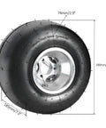 Badass Heavy Duty Rear Axle Kit For Go Kart And Dolly With 48 Volt 1000 Watt Brushless Motor and Speed Controller Plug and Play Setup For Mini Bike And Drift Trike DIY, tire with metal rim, 290mm diameter.