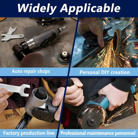 Six Pack 301-69A And 301-69B Pneumatic Die Grinder Wrench Tool Set usage in various repair and maintenance tasks