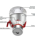 Fire Emergency Escape Mask And Hood For Smoke And Carbon Monoxide Protection, 30 Minute Respirator Shield During Fire Evacuations detailed view