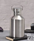 2L Stainless Steel Travel Cup With Handle Wide Mouth Water Bottle For Hiking Fishing And Outdoor Sports Built To Last