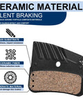 BL 05S Ceramic Bike Brake Pads For Disc Brakes Compatible With Shimano N03A N04C D02S D03S And BR M9120 M8120 M7120 Ceramic Material