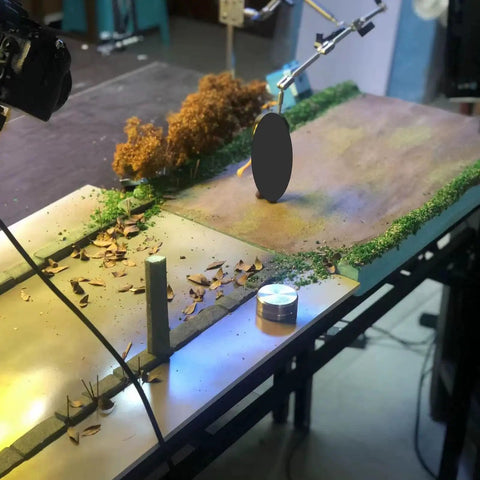 Stop Motion Armature Stand With Flexible Multi Joint Arm Height Adjustable Metal Bracket For Smooth Shots And Precise Angles Vertical Rack Design To Dial In Any Studio Setup Easily over tabletop diorama
