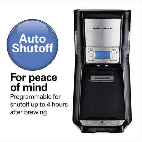 One Press Programmable Dispensing Drip Coffee Maker With Internal 12 Cup Brew Pot And Water Reservoir No Carafe Design