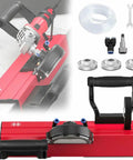 Built Tough 45 Degree Electric Tile Chamfering Machine With Adjustable Spacer Plates And Dual Water Spout for quick edge beveling