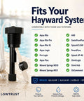 Metal Sensing Pool Flow Switch For Hayward Aqua Rite Aquarite Salt Cell, black metal probe and 15 ft cable, compatible with Aqua Rite systems
