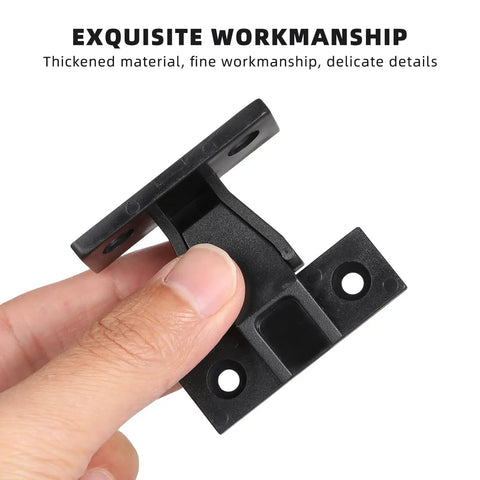 Quick Snap Nylon False Front Cabinet Clips For Furniture Panels 10 Pack Black Hidden Push On Trim Connectors With Screws No Fuss Dead Simple Quick Install Hardware