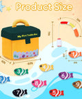 My First Tackle Box Plush Set For Toddlers With 10 Piece Sensory Plushies Including Nine Fish Plush And A Fishing Rod Plush Sizes
