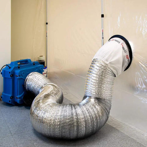 Dust Barrier Pass Through For Ducting Up To 14 Inch Hose Resealable Air Opening To Pass Ducts Through Barriers Keep Debris Out