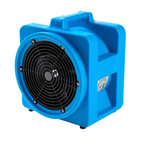 Blue Beast 8 Inch Axial Blower Air Mover With 1100 CFM High Pressure Mini Industrial Fan 1/3 HP Sealed Motor
