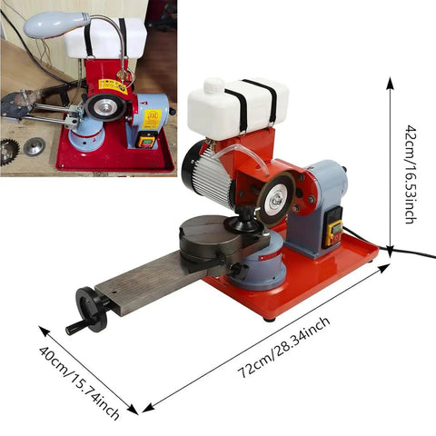 Top Shelf Electric Circular Saw Blade Sharpener And Multi Tool Polisher With Coolant Tank For Carbide Tips And Woodworking Blades, 550W.