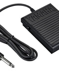Go To Sustain Pedal For Keyboards And Modules With Universal Compatibility 5 Foot Cable 1/4 Inch Plug Black FC5 Foot Switch