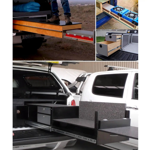 Built Tough Heavy Duty Full Extension Side Mount Drawer Slides With Ball Bearings That Glide Smooth As Butter And Snap Together For Hassle Free Cabinet Installation 1 Pair 46 Inch in truck drawer system.