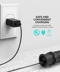 Cordless LED Work Light 4 Pack USB chargeable with 4000mAh rechargeable Li-Ion battery, plugged into wall socket for charging
