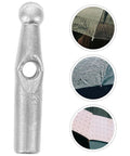 Handy Dandy 10 Piece Umbrella Tail Beads Kit For Foldable Repair And Sturdy Plastic Rib End Caps close-up of silver plastic cap