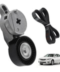 Premium Drive Belt Tensioner Idler Pulley Serpentine Kit Perfect Fit For Toyota Camry RAV4 Scion tC 2012 To 2017 Easy Install High