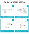 Installation diagram for 6 Inch Ultra Thin LED Recessed Light With J-Box 12W Color Temperature Selectable 2700K To 5000K