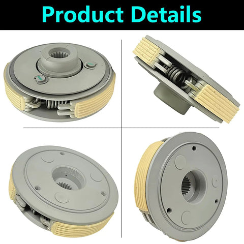 Hella Durable Centrifugal Carrier Wet Clutch Replacement For Atv Recon Fourtrax, showing the clutch with pads and gears.