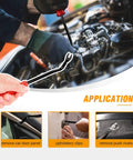 120 Piece Universal Car Retainer Bumper Clips Push Pin Rivet Kit With Fastener Remover Tool being used for auto trim repair.