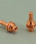 Pro Grade Extended Plasma Electrodes And Nozzle Tips Kit For 20 Amp PowerMax 350 380 PAC110 copper nozzles on display