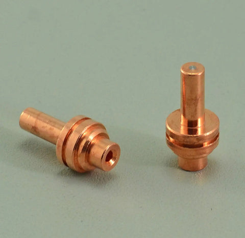Pro Grade Extended Plasma Electrodes And Nozzle Tips Kit For 20 Amp PowerMax 350 380 PAC110 copper nozzles on display