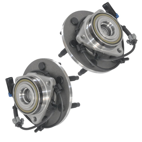 2 Pack Front Wheel Bearing And Hub Assembly 6 Lug 2WD With ABS Fits GMC Sierra 1500 Yukon 2000 To 2006 Chevy Silverado 1500 1999 To 2006 Cadillac Escalade 2002 To 2006 Replacement